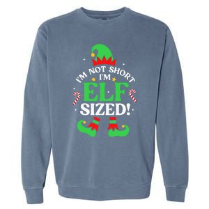 Elf Sized Christmas Pajama Xmas Holiday Festive Sleepwear Garment-Dyed Sweatshirt