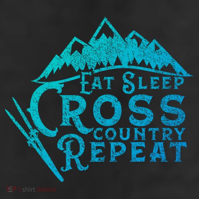 Eat Sleep Cross Country Repeat Xc Skiing CrossCountry Ski Gift 25L Jumbo Tote