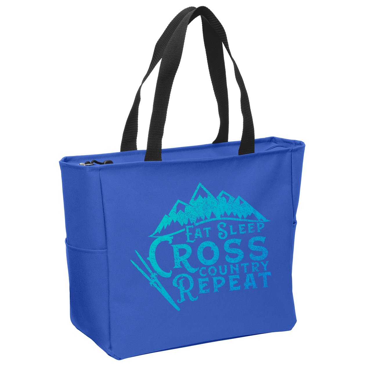 Eat Sleep Cross Country Repeat Xc Skiing CrossCountry Ski Gift Zip Tote Bag