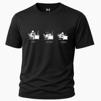 Eat Sleep Code Programmers Design Cooling Performance Crew T-Shirt