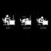 Eat Sleep Code Programmers Design Coaster