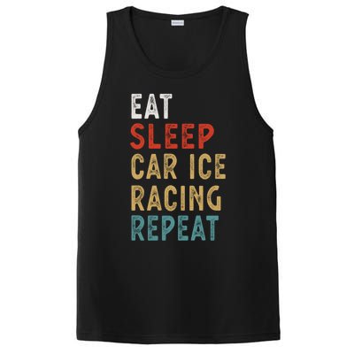 Eat Sleep Car Ice Racing Repeat Funny Player Gift Idea Meaningful Gift PosiCharge Competitor Tank