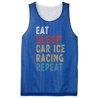 Eat Sleep Car Ice Racing Repeat Funny Player Gift Idea Meaningful Gift Mesh Reversible Basketball Jersey Tank