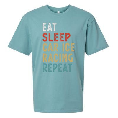 Eat Sleep Car Ice Racing Repeat Funny Player Gift Idea Meaningful Gift Sueded Cloud Jersey T-Shirt