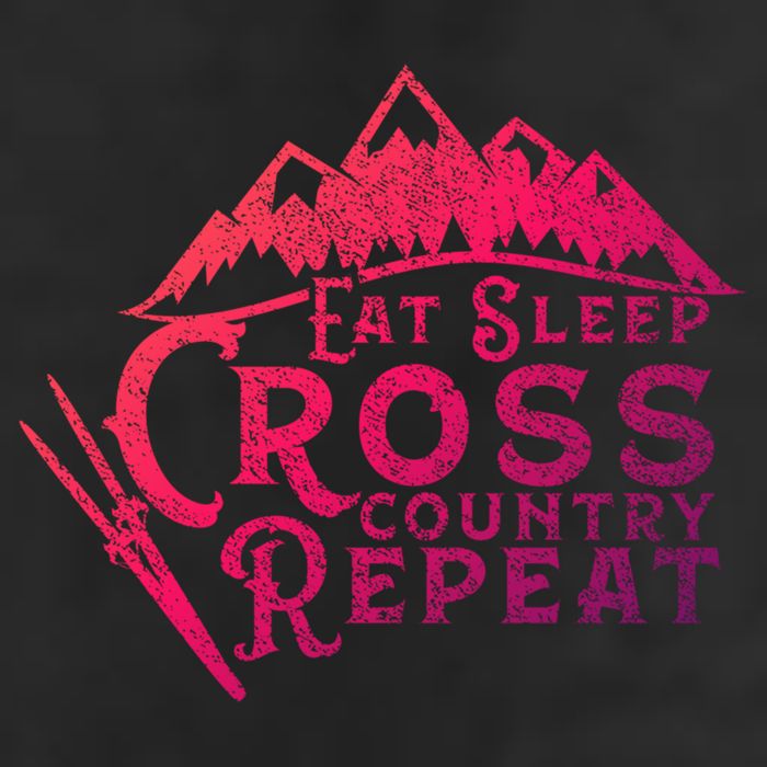Eat Sleep Cross Country Repeat Xc Skiing CrossCountry Ski Gift Adult Drive Performance Visor