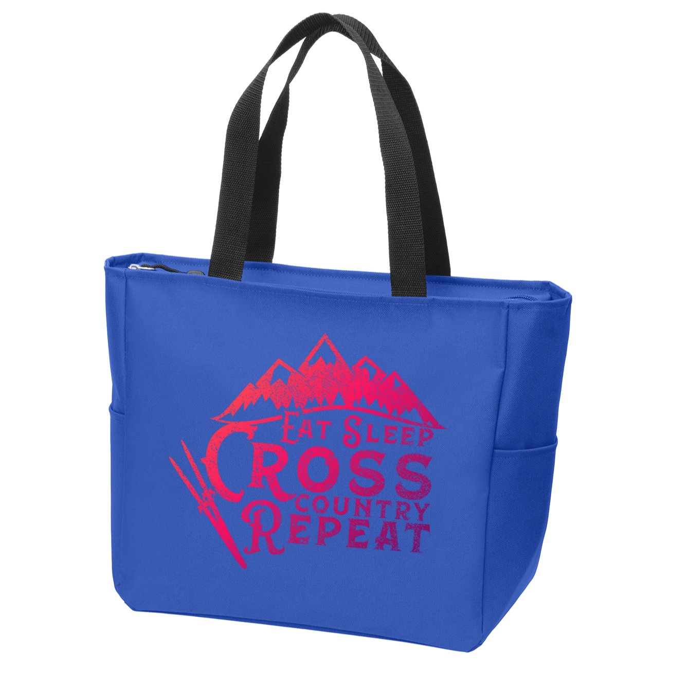 Eat Sleep Cross Country Repeat Xc Skiing CrossCountry Ski Gift Zip Tote Bag