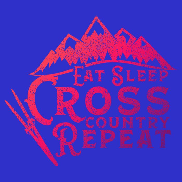 Eat Sleep Cross Country Repeat Xc Skiing CrossCountry Ski Gift Zip Tote Bag