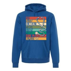 Eat Sleep Clinicals Panic Care Plans Nursing Cna Nurse Meaningful Gift Premium Hoodie