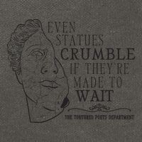 Even Statues Crumble If They Are Made To Wait Ttpd Cotton Canvas Backpack