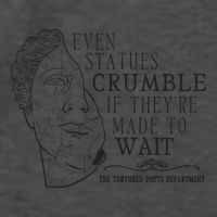 Even Statues Crumble If They Are Made To Wait Ttpd Vector Backpack