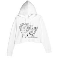 Even Statues Crumble If They Are Made To Wait Ttpd Crop Fleece Hoodie