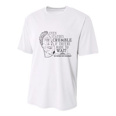 Even Statues Crumble If They Are Made To Wait Ttpd Youth Performance Sprint T-Shirt