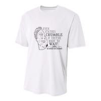 Even Statues Crumble If They Are Made To Wait Ttpd Youth Performance Sprint T-Shirt