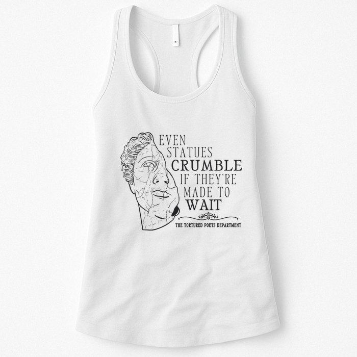 Even Statues Crumble If They Are Made To Wait Ttpd Womens Tank Top