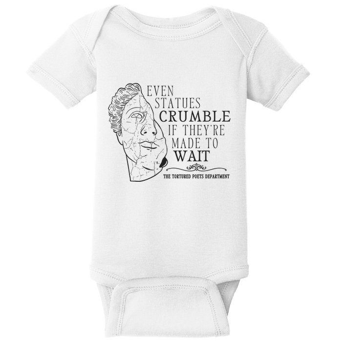 Even Statues Crumble If They Are Made To Wait Ttpd Baby Bodysuit