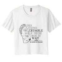 Even Statues Crumble If They Are Made To Wait Ttpd Crop Top