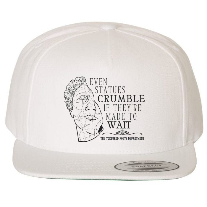 Even Statues Crumble If They Are Made To Wait Ttpd Wool Snapback Cap