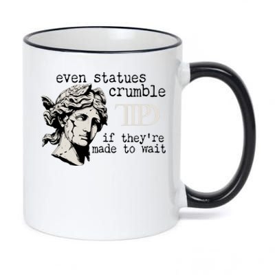 Even Statues Crumble Ttpd Album 11oz Black Color Changing Mug