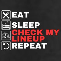 Eat Sleep Check My Lineup Repeat Fantasy Football Design Fantasy Football Guru 15oz Campfire Ceramic Mug