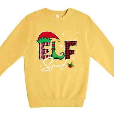 Elf Squad Christmas Matching Family Funny Gift Premium Crewneck Sweatshirt