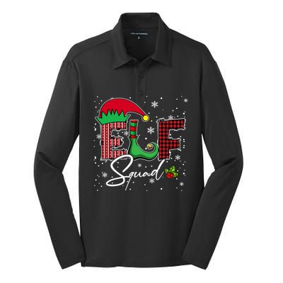 Elf Squad Christmas Matching Family Funny Gift Silk Touch Performance Long Sleeve Polo