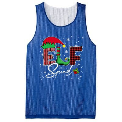 Elf Squad Christmas Matching Family Funny Gift Mesh Reversible Basketball Jersey Tank