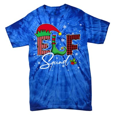 Elf Squad Christmas Matching Family Funny Gift Tie-Dye T-Shirt