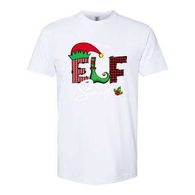 Elf Squad Christmas Matching Family Funny Gift Softstyle CVC T-Shirt