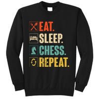 Eat Sleep Chess Repeat Funny Retro Vintage Chess Gift Sweatshirt