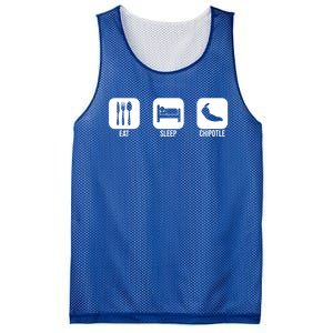 Eat Sleep Chipotle Gift For Chipotle Lover Mesh Reversible Basketball Jersey Tank