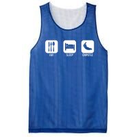 Eat Sleep Chipotle Gift For Chipotle Lover Mesh Reversible Basketball Jersey Tank