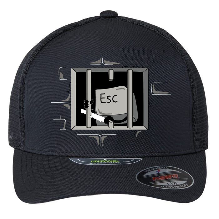 Escape Key Flexfit Unipanel Trucker Cap
