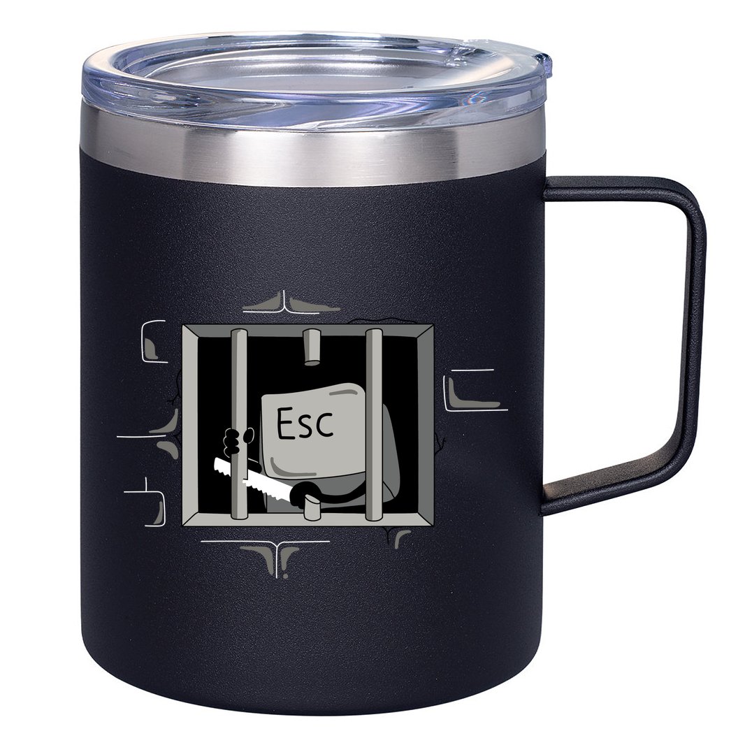 Escape Key 12oz Stainless Steel Coffee Mug