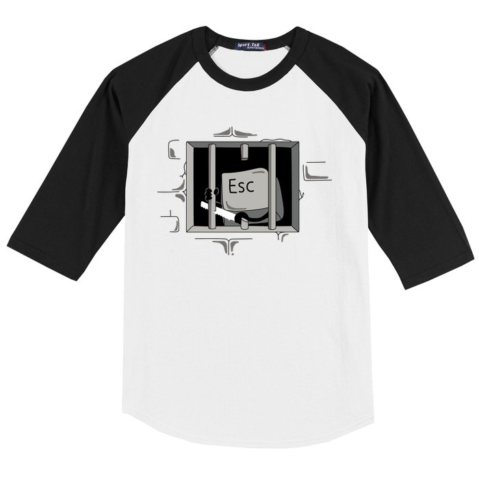 Escape Key Baseball Sleeve Shirt