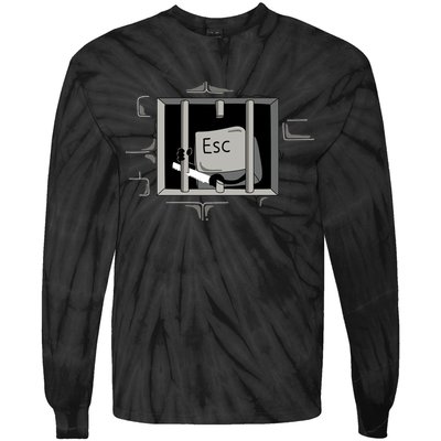 Escape Key Tie-Dye Long Sleeve Shirt