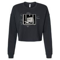Escape Key Cropped Pullover Crew