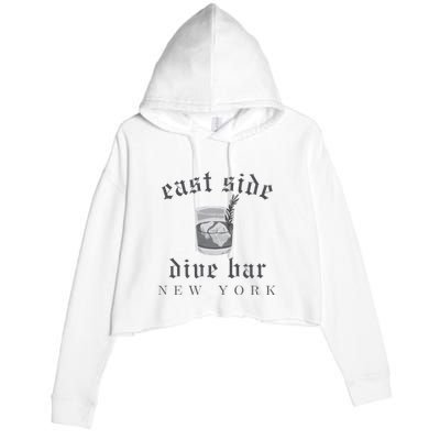 East Side Dive Bar New York Crop Fleece Hoodie
