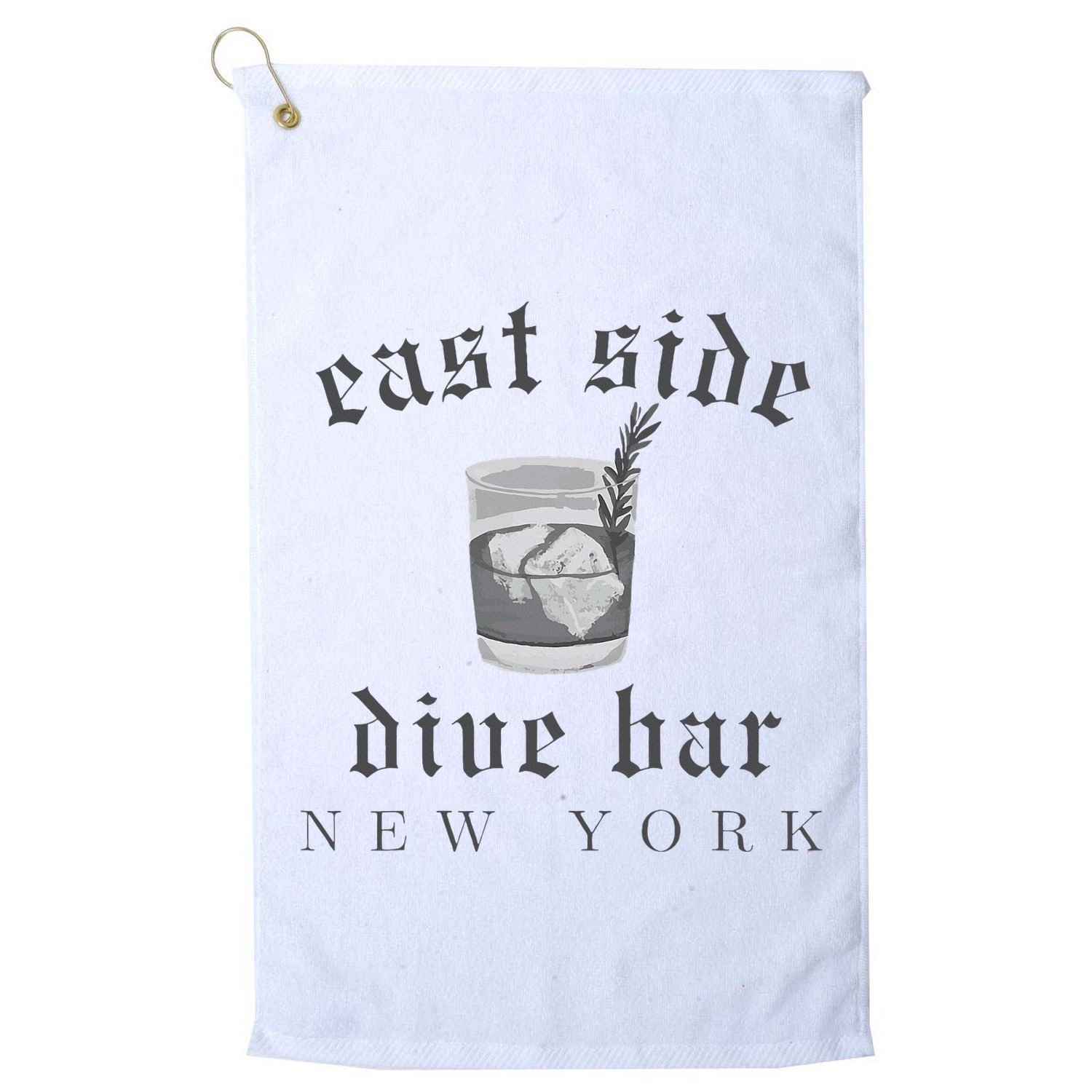 East Side Dive Bar New York Golf Towel