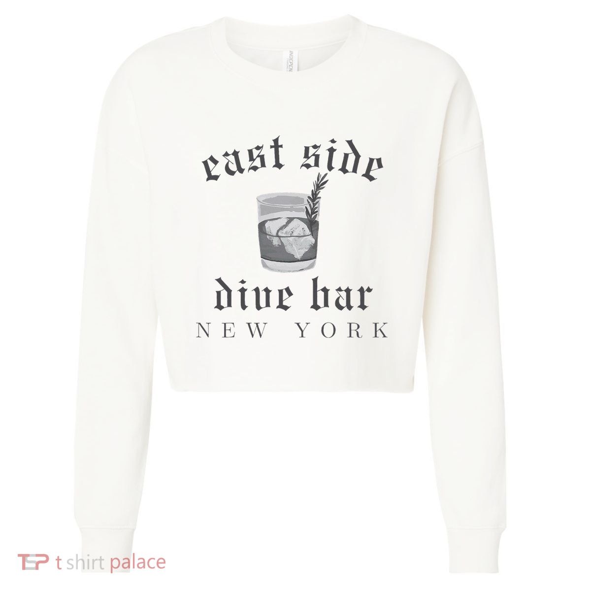 East Side Dive Bar New York Cropped Pullover Crew