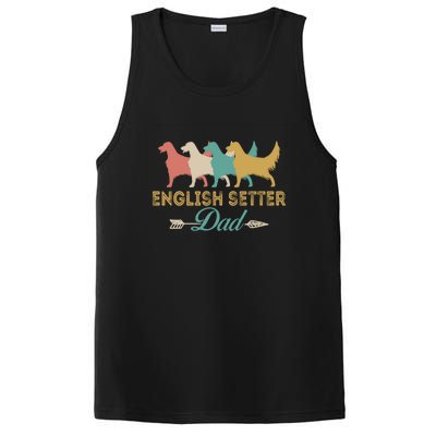 English Setter Dog Retro English Setter Lover Dad Grandpa Meaningful Gift PosiCharge Competitor Tank