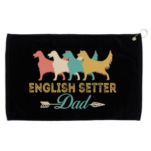 English Setter Dog Retro English Setter Lover Dad Grandpa Meaningful Gift Grommeted Golf Towel