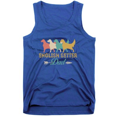 English Setter Dog Retro English Setter Lover Dad Grandpa Meaningful Gift Tank Top