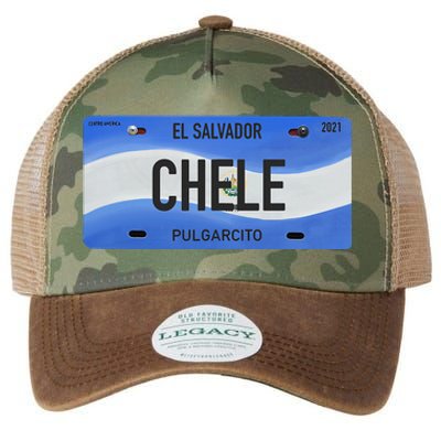 El Salvador Design With Typical Phrases Chele Legacy Tie Dye Trucker Hat