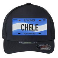 El Salvador Design With Typical Phrases Chele Flexfit Unipanel Trucker Cap