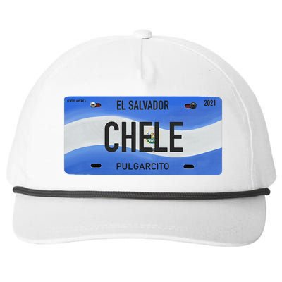 El Salvador Design With Typical Phrases Chele Snapback Five-Panel Rope Hat