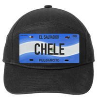 El Salvador Design With Typical Phrases Chele 7-Panel Snapback Hat