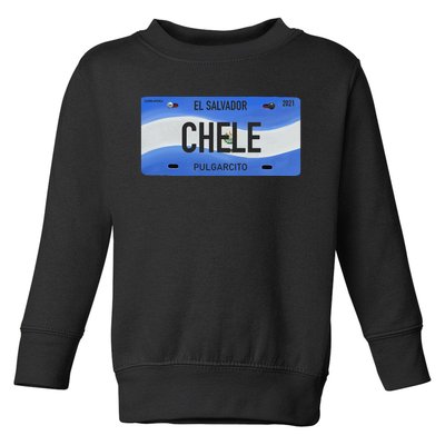 El Salvador Design With Typical Phrases Chele Toddler Sweatshirt