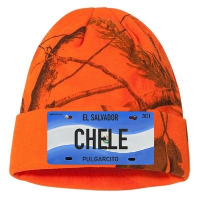 El Salvador Design With Typical Phrases Chele Kati Licensed 12" Camo Beanie