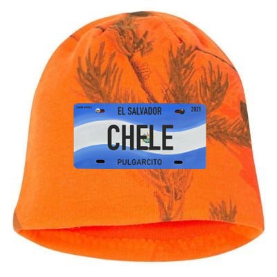 El Salvador Design With Typical Phrases Chele Kati - Camo Knit Beanie