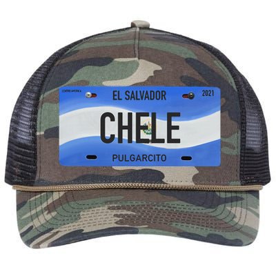 El Salvador Design With Typical Phrases Chele Retro Rope Trucker Hat Cap